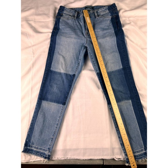 Lauren By Ralph Lauren Women's BOHO Skinny Ankle Jeans, Raw Hem. Size 10 - Picture 2 of 5